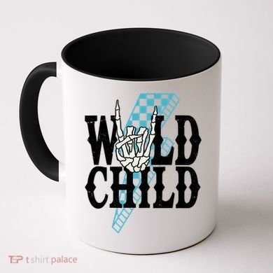 Wild Child Rock And Roll Lightning Bolt Coffee Mug