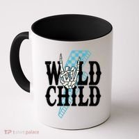 Wild Child Rock And Roll Lightning Bolt Coffee Mug thumb 0