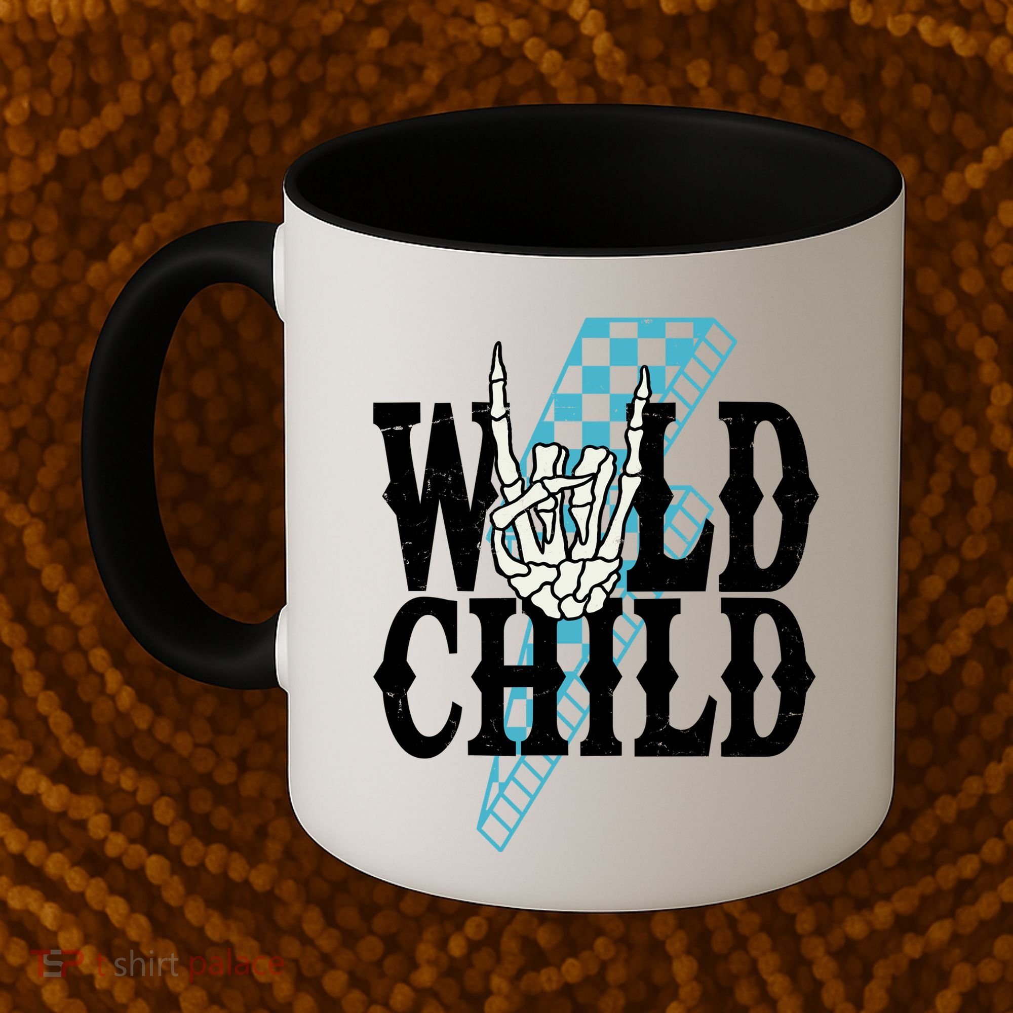 Wild Child Rock And Roll Lightning Bolt Coffee Mug