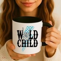 Wild Child Rock And Roll Lightning Bolt Coffee Mug thumb 3