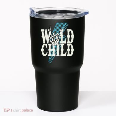 Wild Child Rock And Roll Lightning Bolt Tumbler