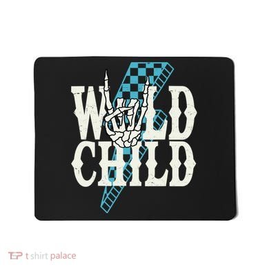 Wild Child Rock And Roll Lightning Bolt Mousepad