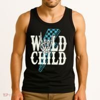 Wild Child Rock And Roll Lightning Bolt Tank Top thumb 3