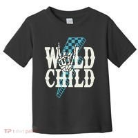 Wild Child Rock And Roll Lightning Bolt Toddler T-Shirt thumb 0