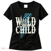 Wild Child Rock And Roll Lightning Bolt Women's T-Shirt thumb 0