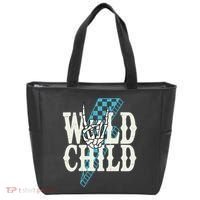 Wild Child Rock And Roll Lightning Bolt Tote Bag thumb 0