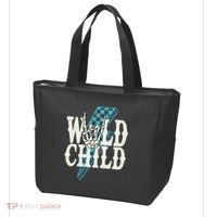 Wild Child Rock And Roll Lightning Bolt Tote Bag thumb 3
