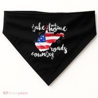 Wv Country Roads West Virginia USA-Made Doggie Bandana thumb 0