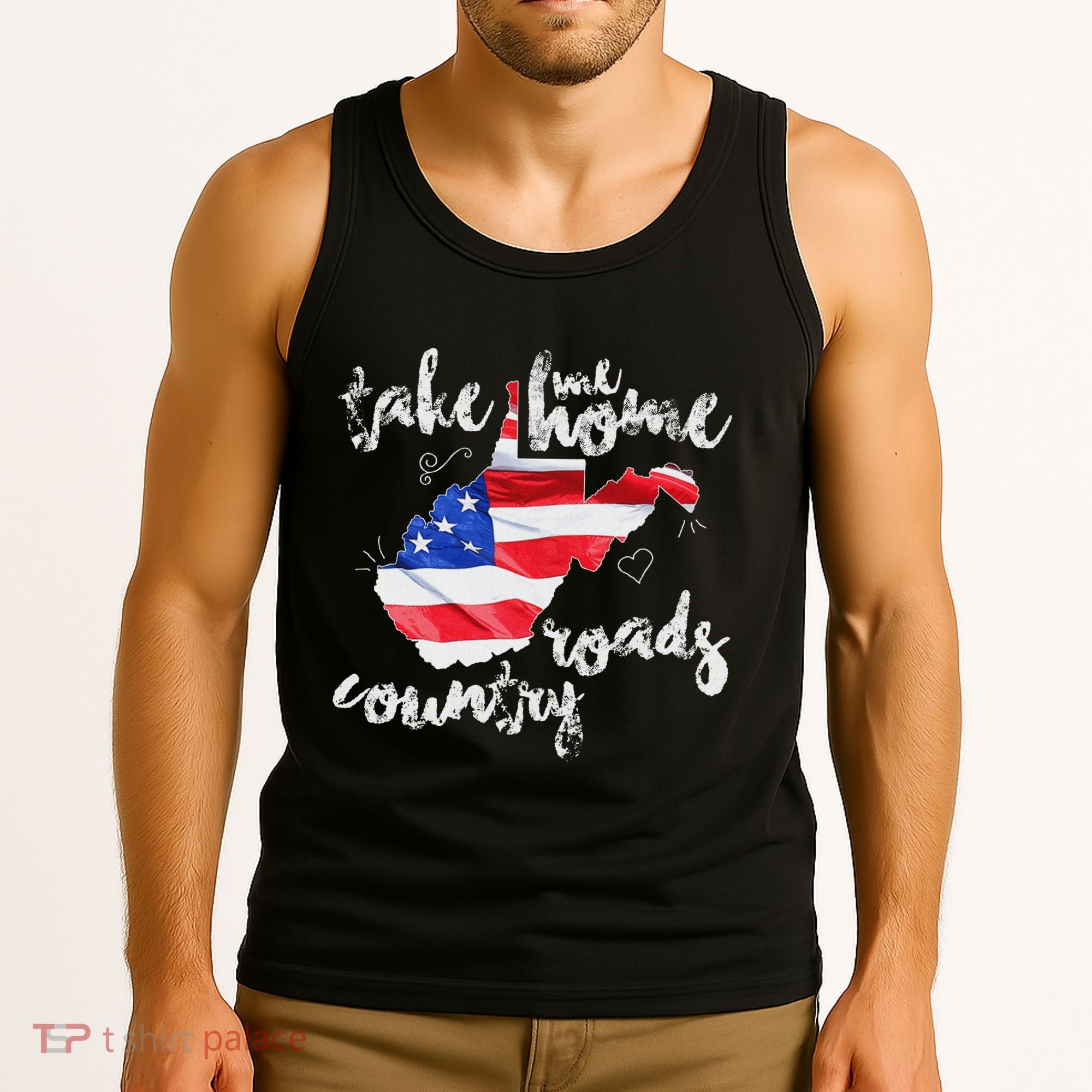 Wv Country Roads West Virginia Tank Top