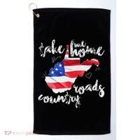 Wv Country Roads West Virginia Golf Towel thumb 0