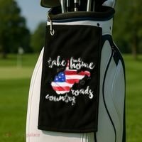 Wv Country Roads West Virginia Golf Towel thumb 2