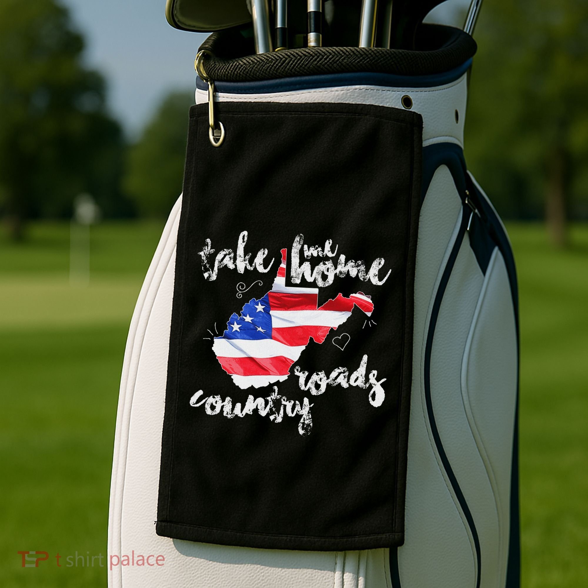 Wv Country Roads West Virginia Golf Towel