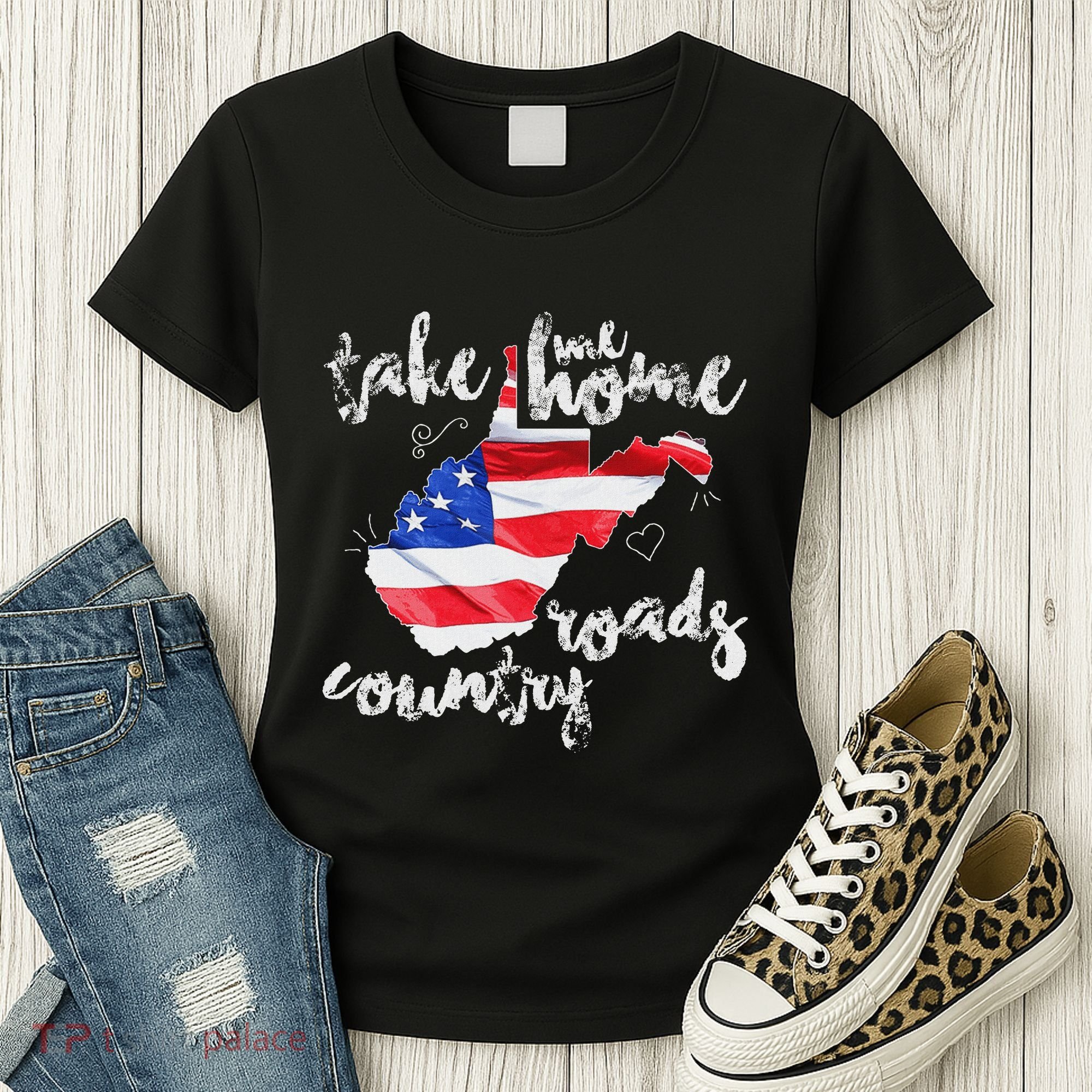 Wv Country Roads West Virginia Women's T-Shirt