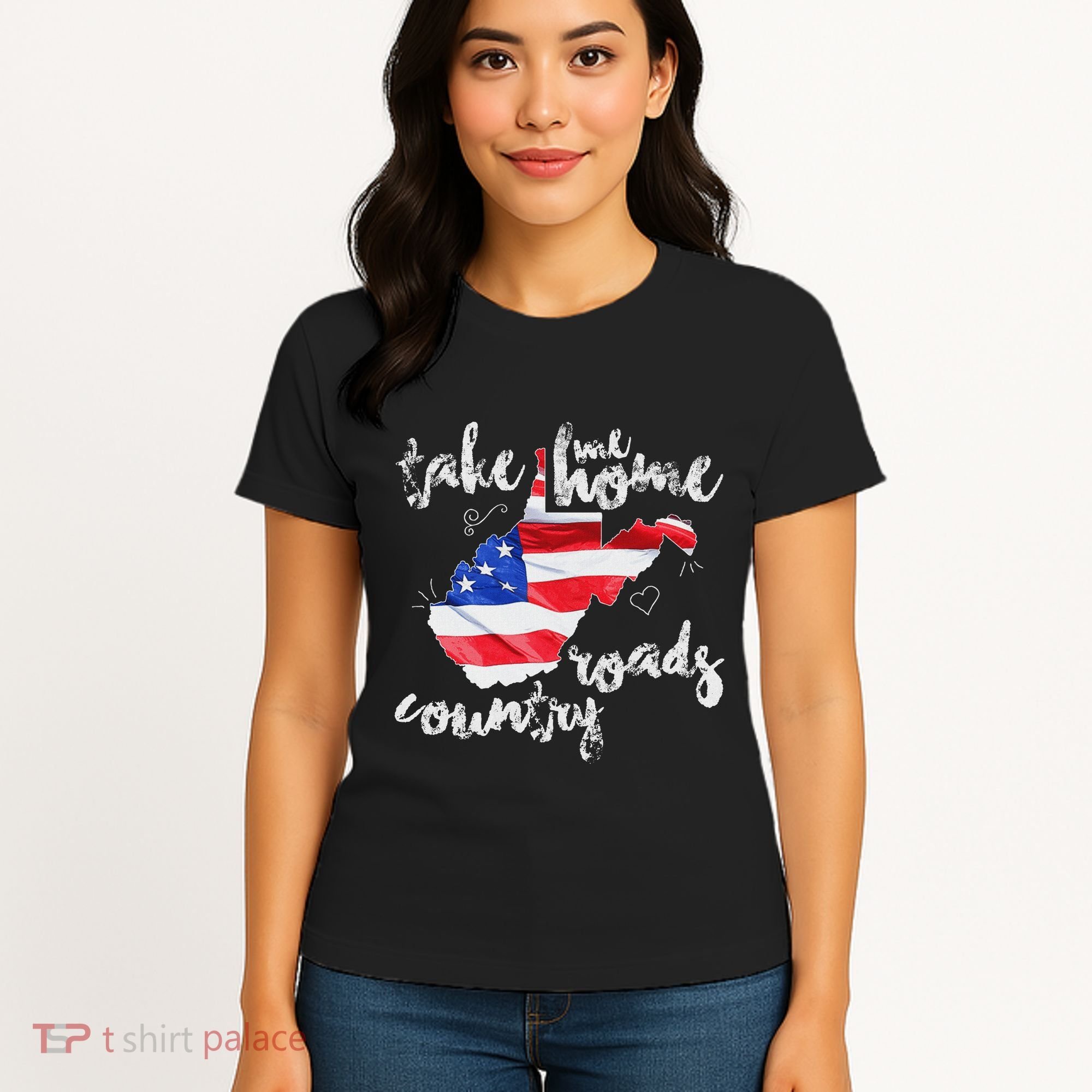 Wv Country Roads West Virginia Women's T-Shirt