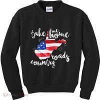 Wv Country Roads West Virginia Kids Sweatshirt thumb 0