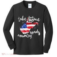 Wv Country Roads West Virginia Kids Long Sleeve Shirt thumb 0