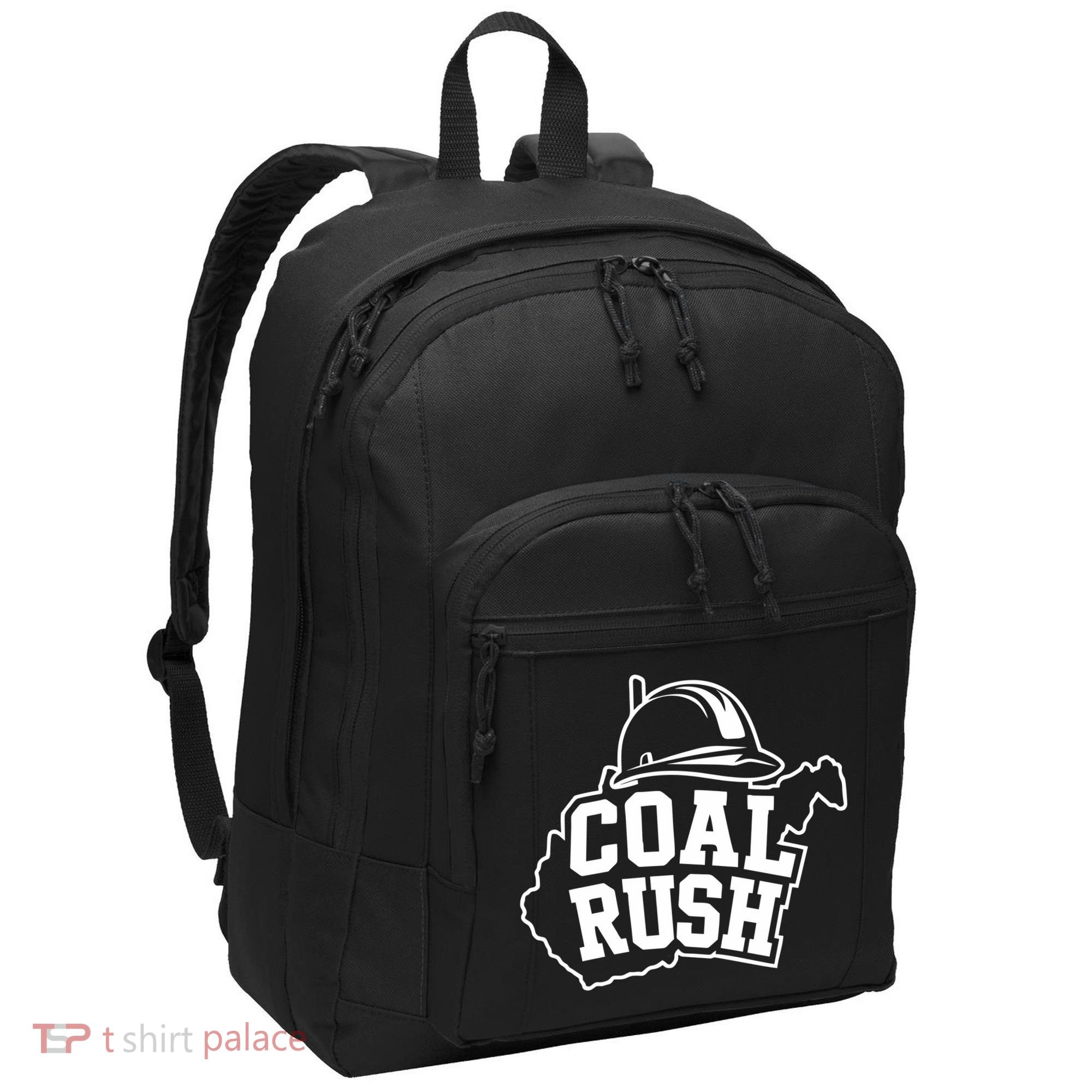 Wv Coal Rush With State And Miner Hard Hat Port Authority Basic Backpack