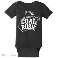 Wv Coal Rush With State And Miner Hard Hat Baby Bodysuit thumb 0