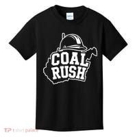 Wv Coal Rush With State And Miner Hard Hat Kids T-Shirt thumb 0