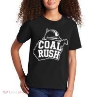 Wv Coal Rush With State And Miner Hard Hat Kids T-Shirt thumb 2