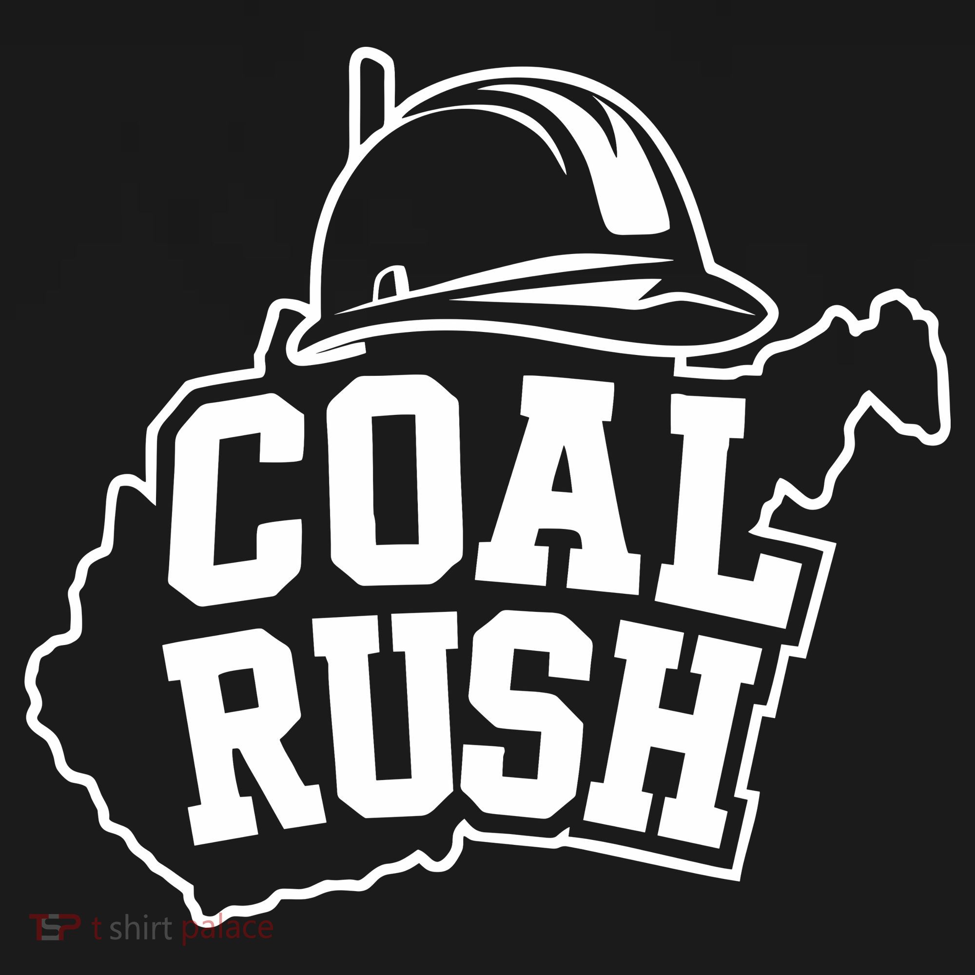 Wv Coal Rush With State And Miner Hard Hat Full Zip Hoodie
