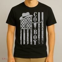 Western Country Rodeo Southern American Flag T-Shirt thumb 3