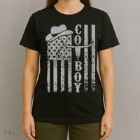 Western Country Rodeo Southern American Flag T-Shirt thumb 4