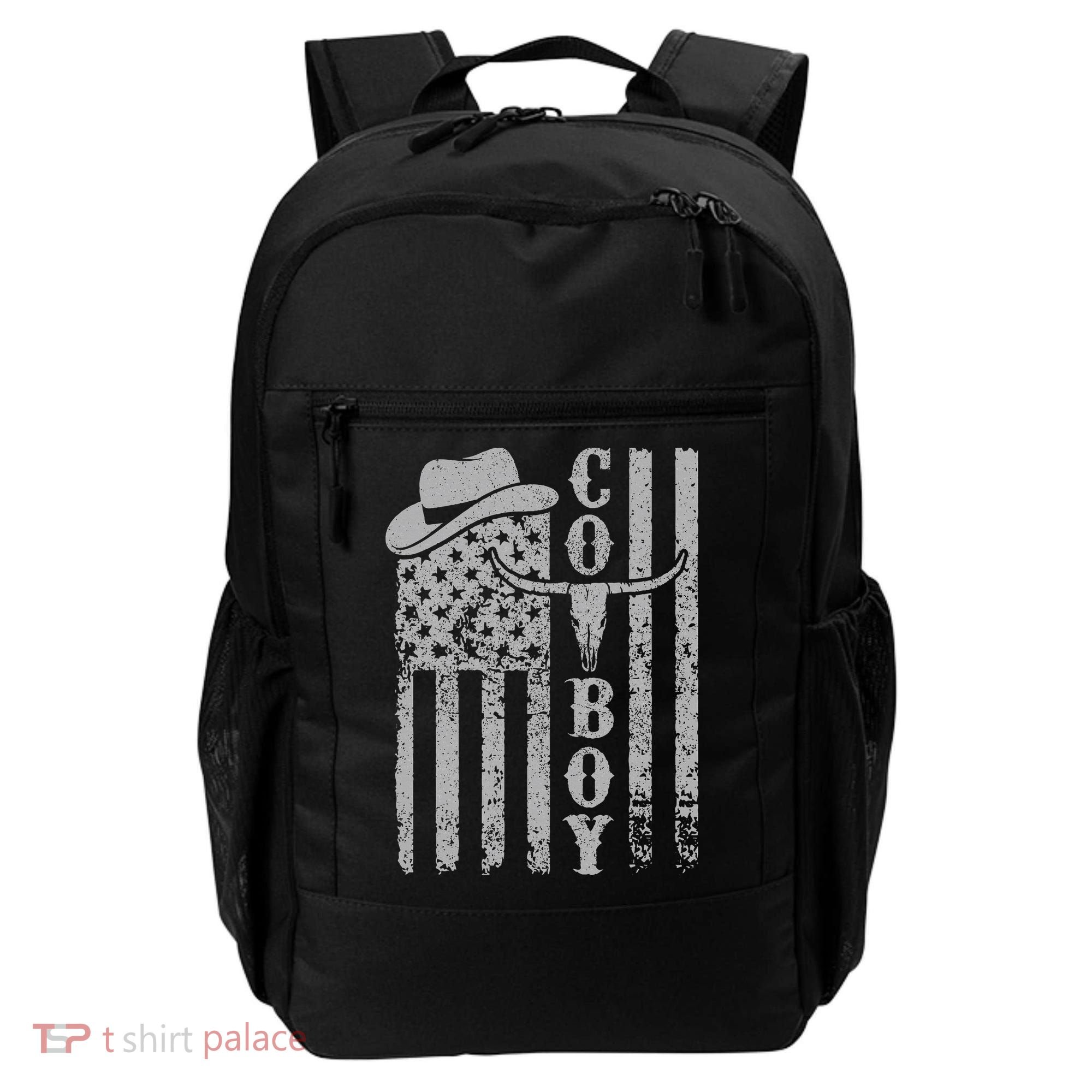 Western Country Rodeo Southern American Flag Backpack