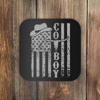 Western Country Rodeo Southern American Flag Coaster thumb 0