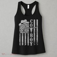 Western Country Rodeo Southern American Flag Women's Tank Top thumb 3