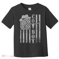 Western Country Rodeo Southern American Flag Toddler T-Shirt thumb 0