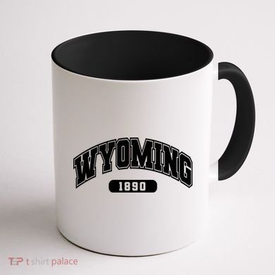 Wyoming Collegiate Style 1890 Coffee Mug back