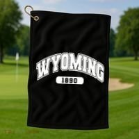 Wyoming Collegiate Style 1890 Golf Towel thumb 1