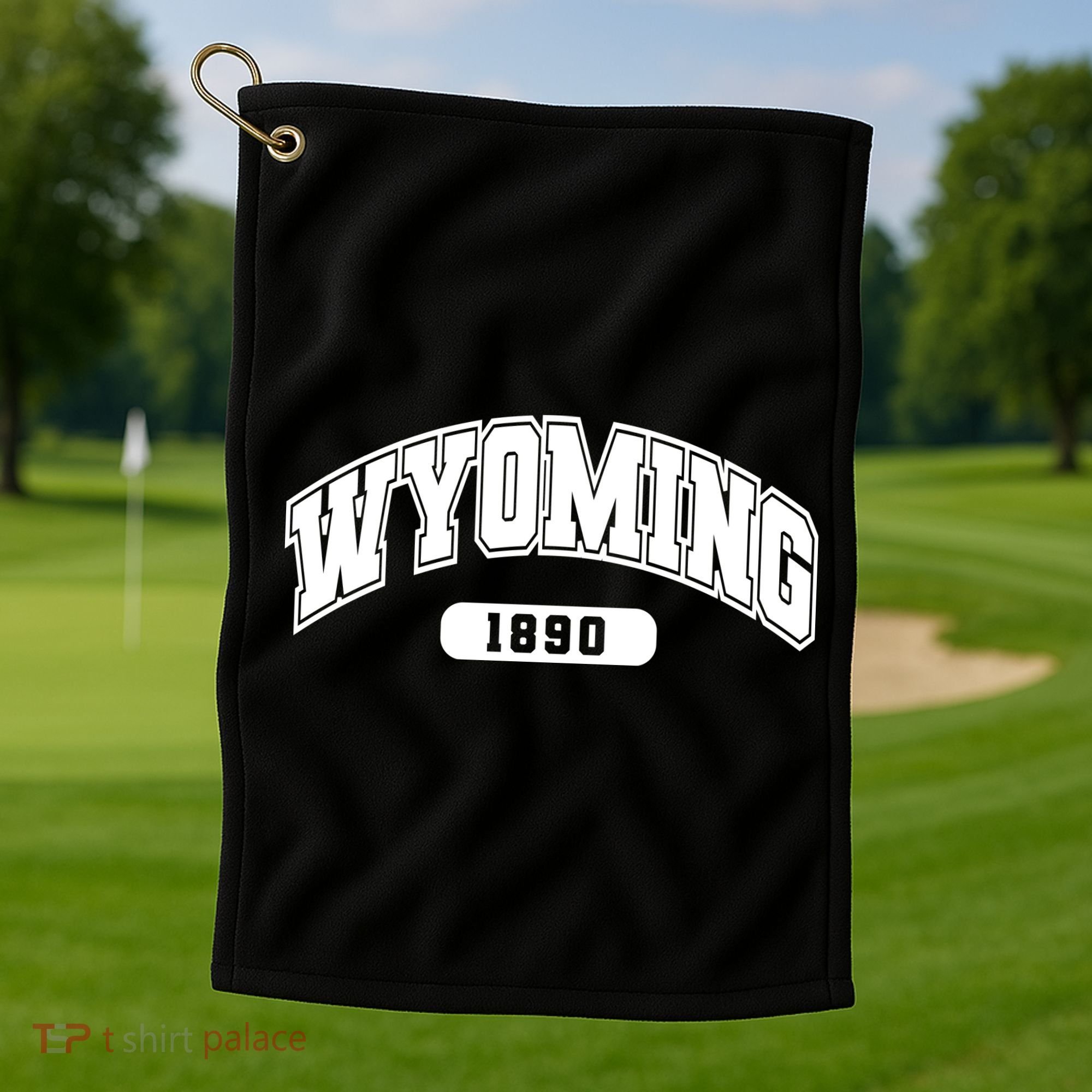 Wyoming Collegiate Style 1890 Golf Towel