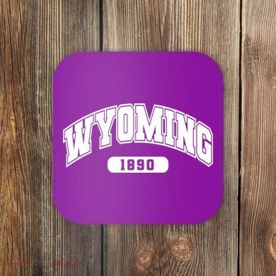 Wyoming Collegiate Style 1890 Coaster