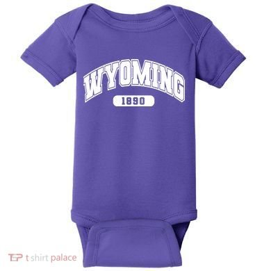 Wyoming Collegiate Style 1890 Baby Bodysuit
