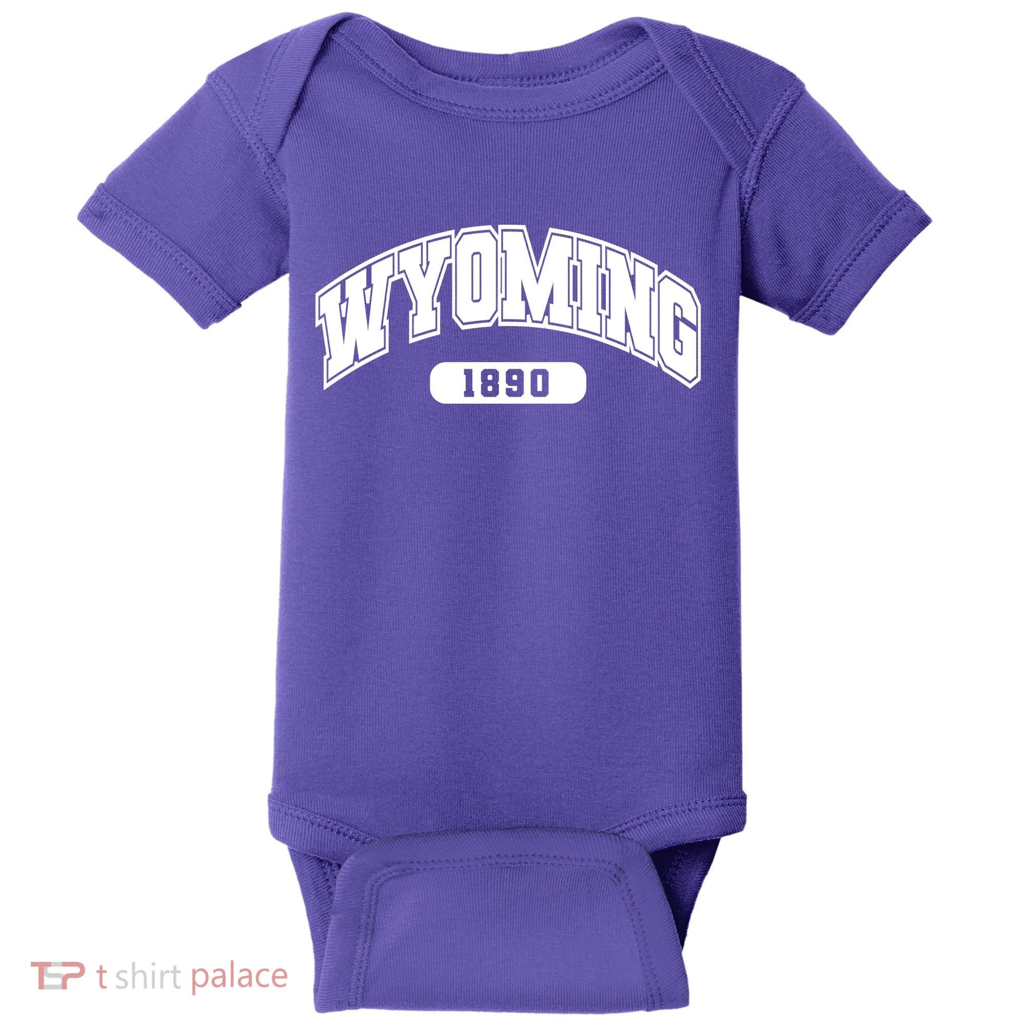 Wyoming Collegiate Style 1890 Baby Bodysuit