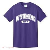 Wyoming Collegiate Style 1890 Kids T-Shirt thumb 0