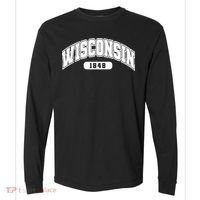 Wisconsin Collegiate Style 1848 Comfort Colors Heavyweight Long Sleeve T-Shirt thumb 0