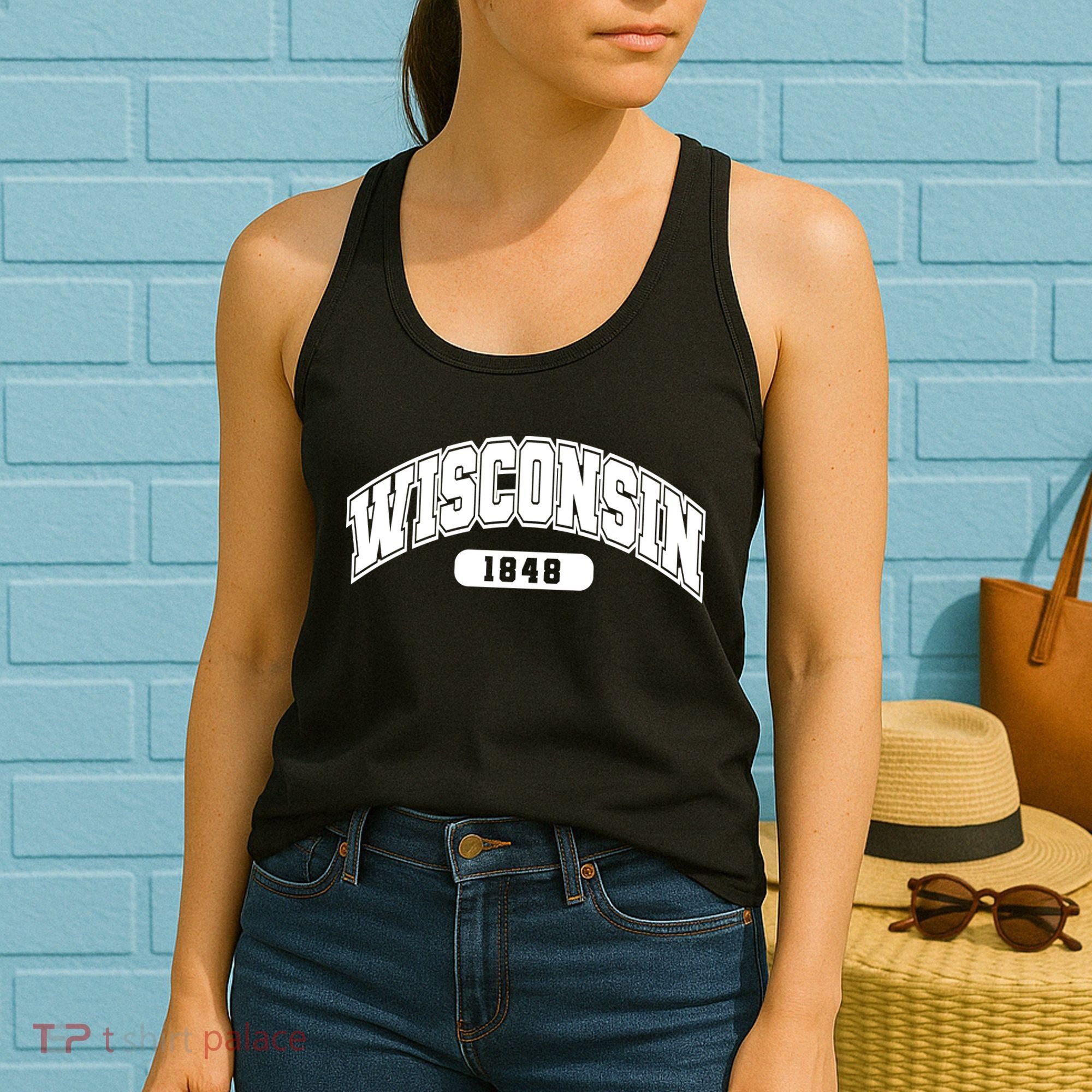 Wisconsin Collegiate Style 1848 Women's Tank Top