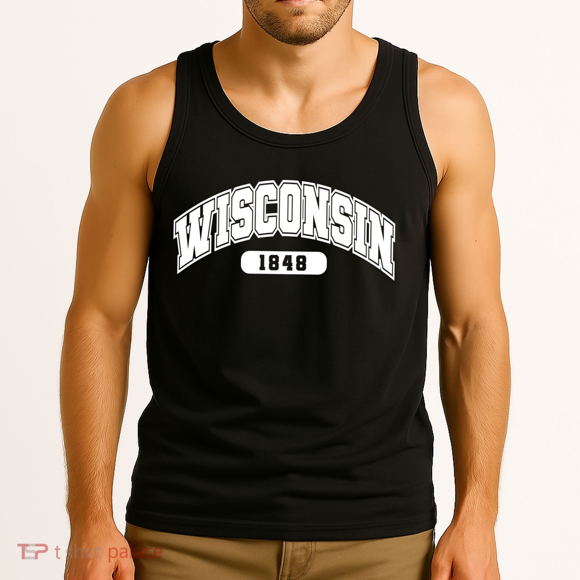 Wisconsin Collegiate Style 1848 Tank Top