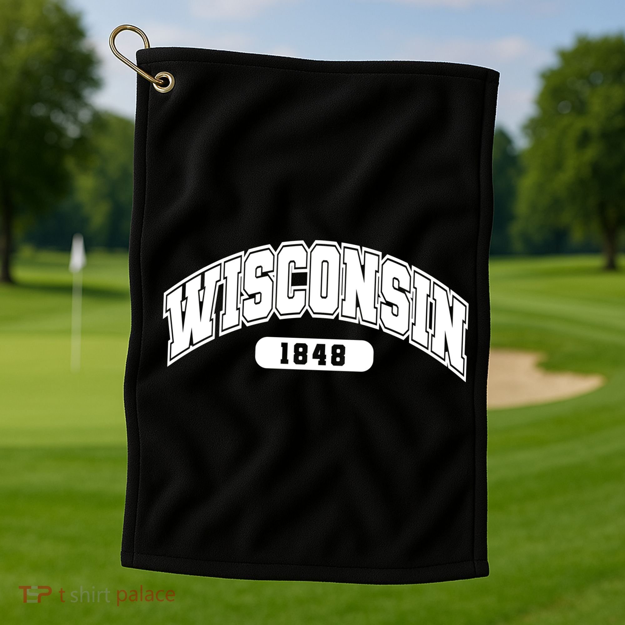 Wisconsin Collegiate Style 1848 Golf Towel