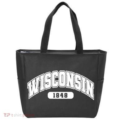 Wisconsin Collegiate Style 1848 Tote Bag