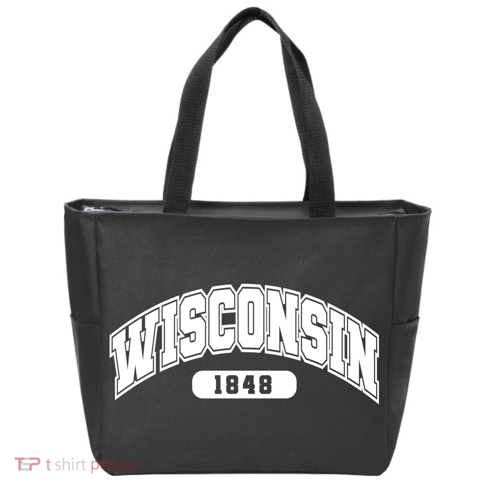 Wisconsin Collegiate Style 1848 Tote Bag