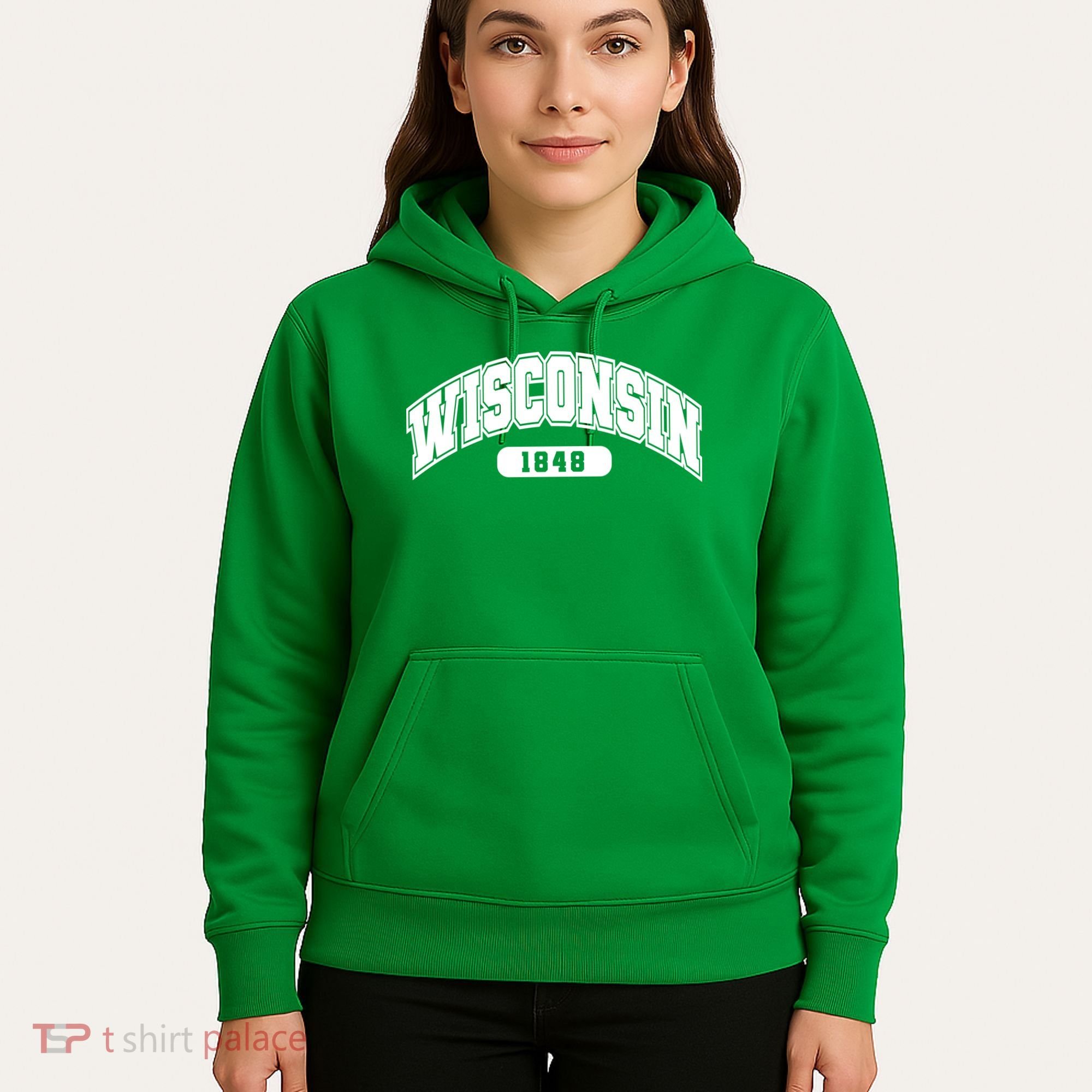 Wisconsin Collegiate Style 1848 Hoodie