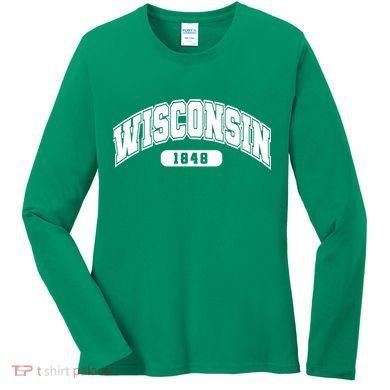 Wisconsin Collegiate Style 1848 Women's Long Sleeve Shirt