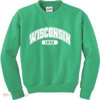 Wisconsin Collegiate Style 1848 Kids Sweatshirt thumb 0