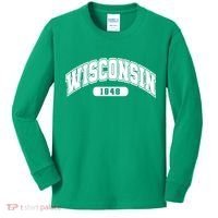 Wisconsin Collegiate Style 1848 Kids Long Sleeve Shirt thumb 0