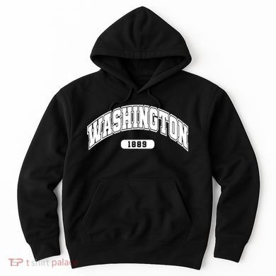 Washington Collegiate Style 1889 Hoodie