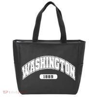 Washington Collegiate Style 1889 Tote Bag thumb 0
